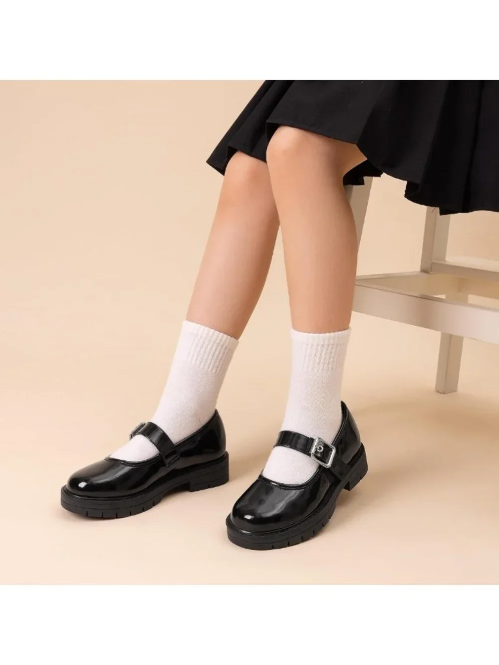 Stylish Girls Mary Jane School Uniform Shoes - Comfortable & Versatile Footwear